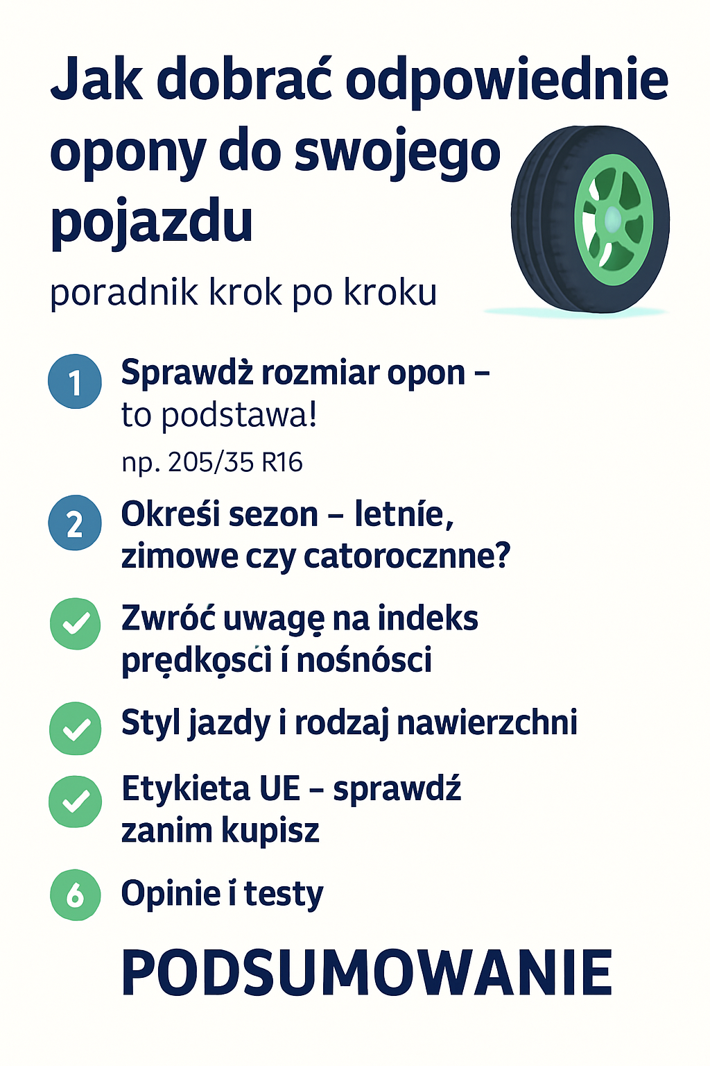 jak dobrać odpowiednie opony?